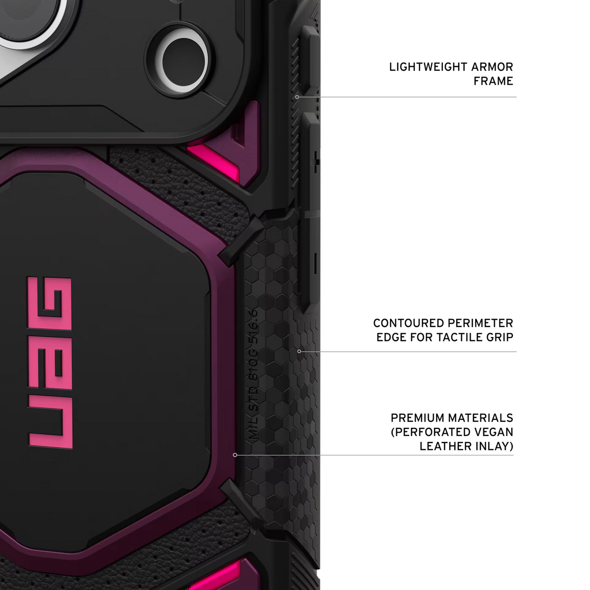 UAG รุ่น Monarch Pro (Cap) - เคส iPhone 17 Pro / 18 Pro - สี Deep Purple Synth