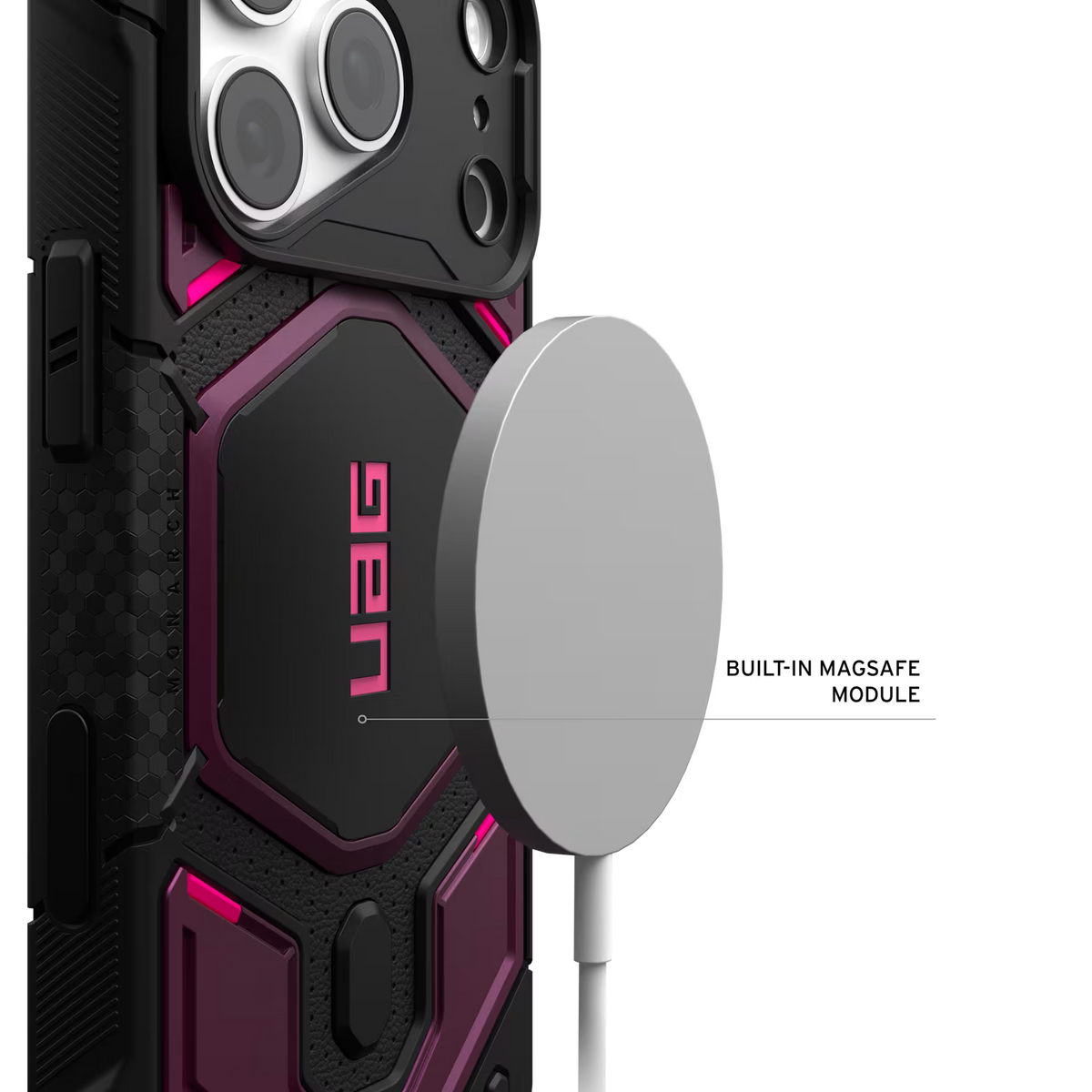 UAG รุ่น Monarch Pro (Cap) - เคส iPhone 17 Pro / 18 Pro - สี Deep Purple Synth