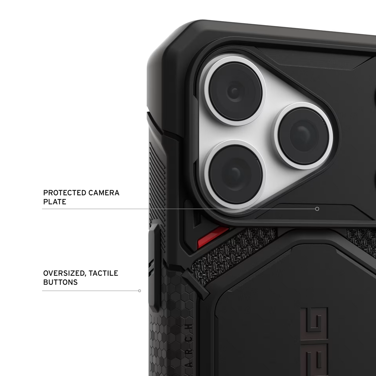 UAG รุ่น Monarch Pro (Cap) - เคส iPhone 17 Pro / 18 Pro - สี Kevlar Black