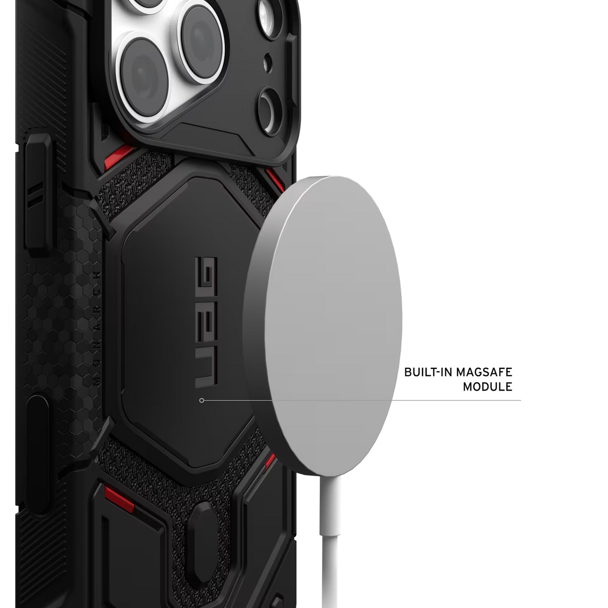 UAG รุ่น Monarch Pro (Cap) - เคส iPhone 17 Pro / 18 Pro - สี Kevlar Black