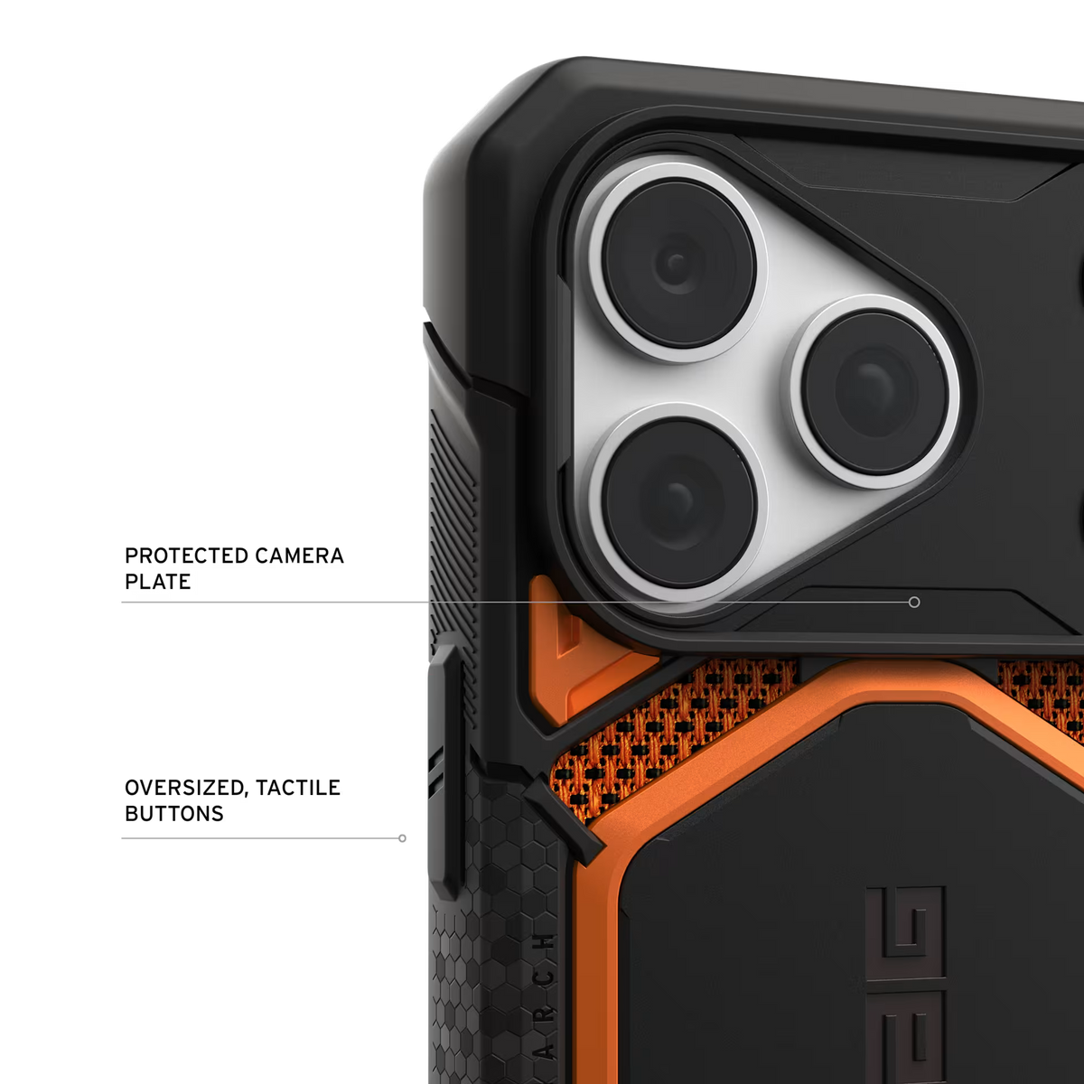 UAG รุ่น Monarch Pro (Cap) - เคส iPhone 17 Pro / 18 Pro - สี Kevlar Burnt Orange