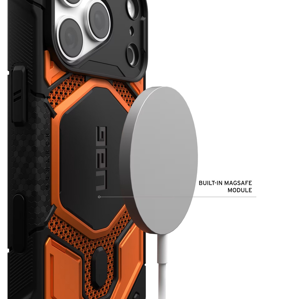 UAG รุ่น Monarch Pro (Cap) - เคส iPhone 17 Pro / 18 Pro - สี Kevlar Burnt Orange