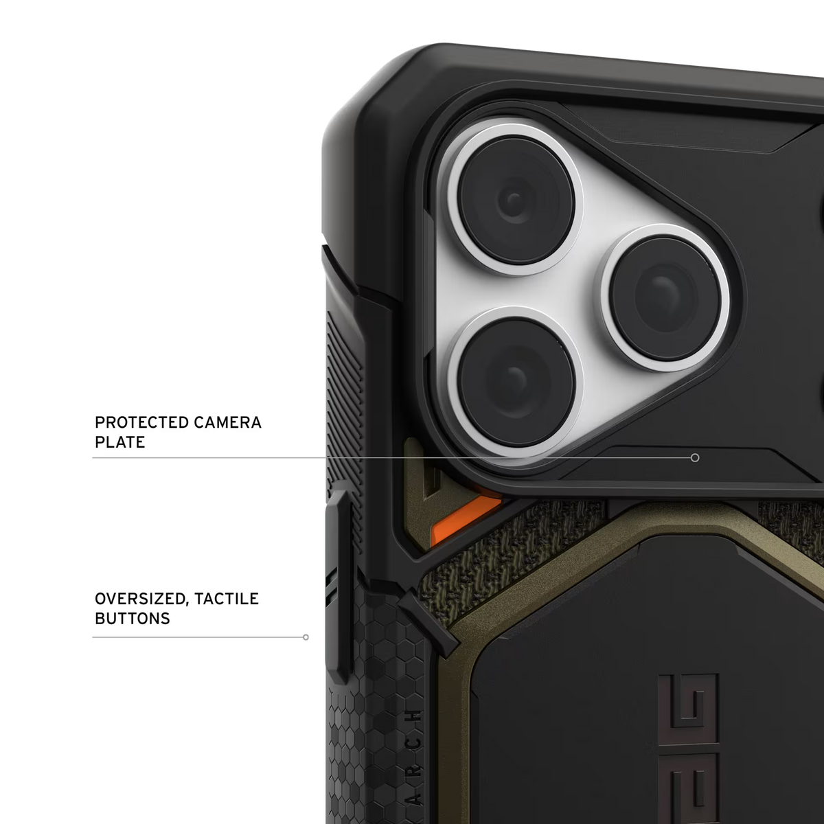 UAG รุ่น Monarch Pro (Cap) - เคส iPhone 17 Pro / 18 Pro - สี Kevlar Element Green
