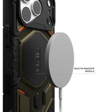 UAG รุ่น Monarch Pro (Cap) - เคส iPhone 17 Pro / 18 Pro - สี Kevlar Element Green