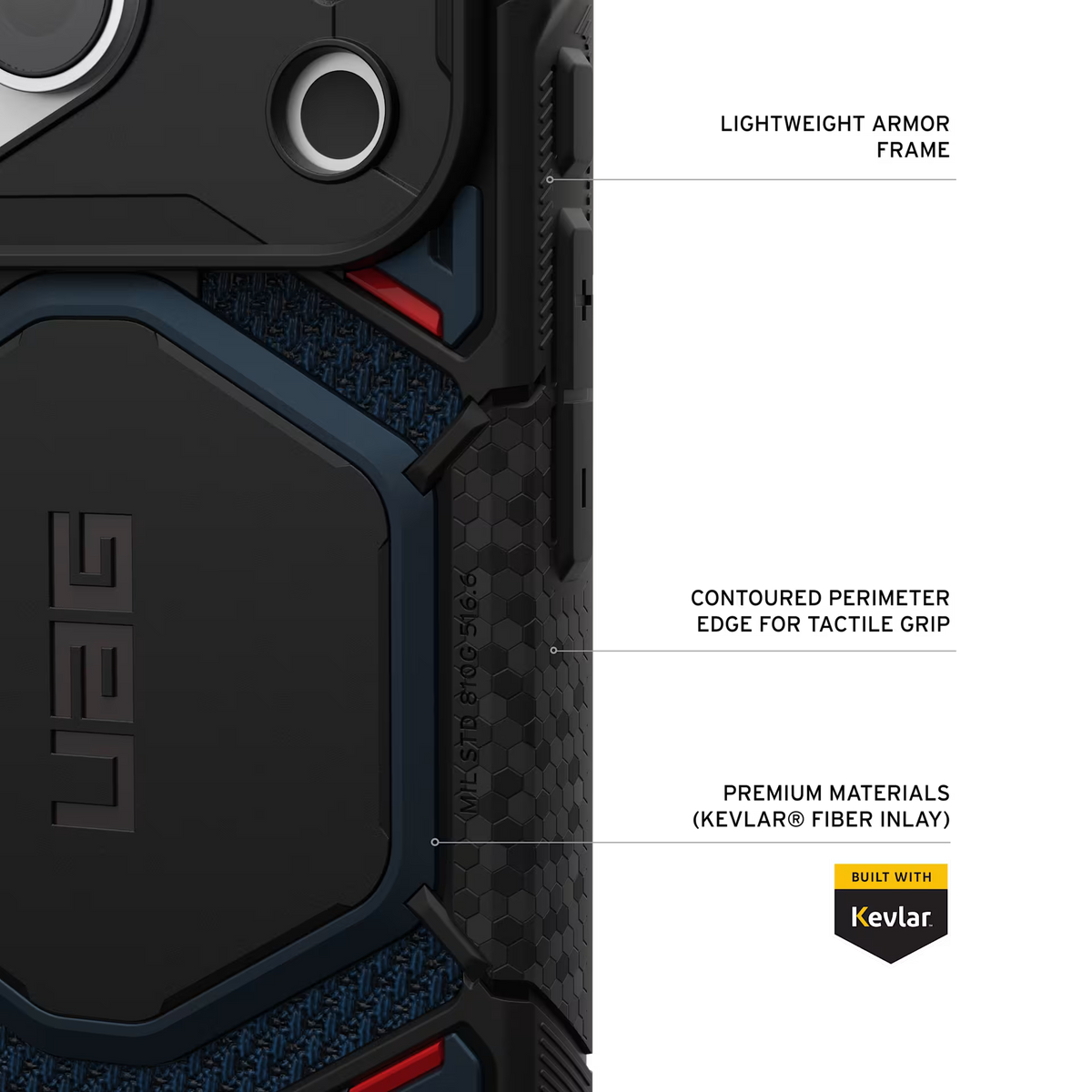 UAG รุ่น Monarch Pro (Cap) - เคส iPhone 17 Pro / 18 Pro - สี Kevlar Mallard