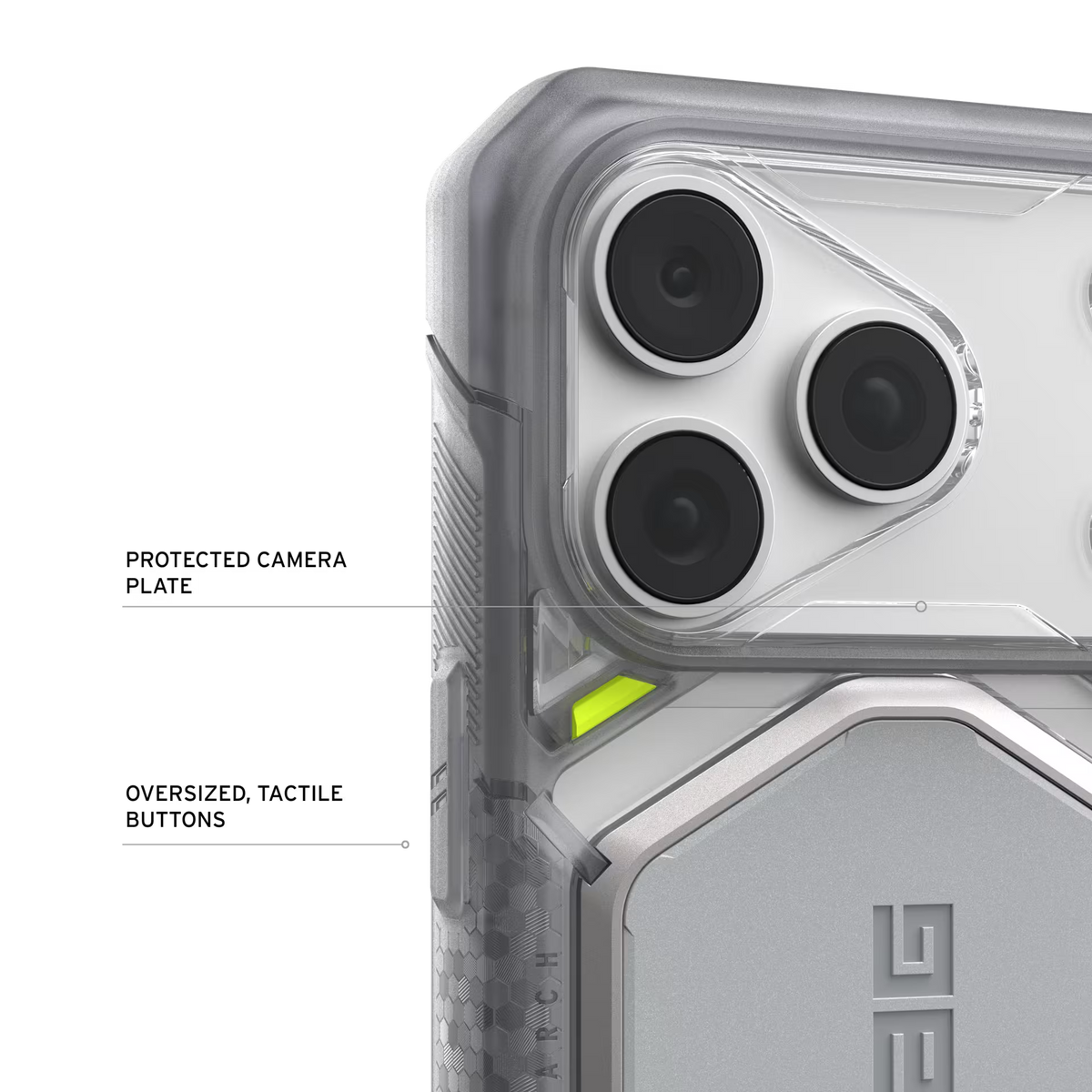 UAG รุ่น Monarch Pro (No Cap) - เคส iPhone 17 Pro / 18 Pro - สี VEIL/Ice
