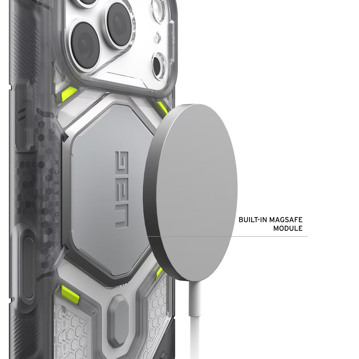 UAG รุ่น Monarch Pro (No Cap) - เคส iPhone 17 Pro / 18 Pro - สี VEIL/Ice