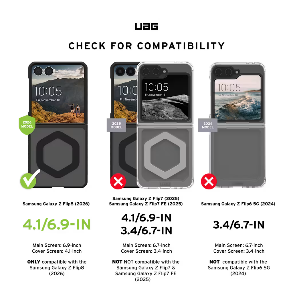 UAG รุ่น Mouve (Magnetic) - เคส Galaxy Z Flip 8 - สี Ice