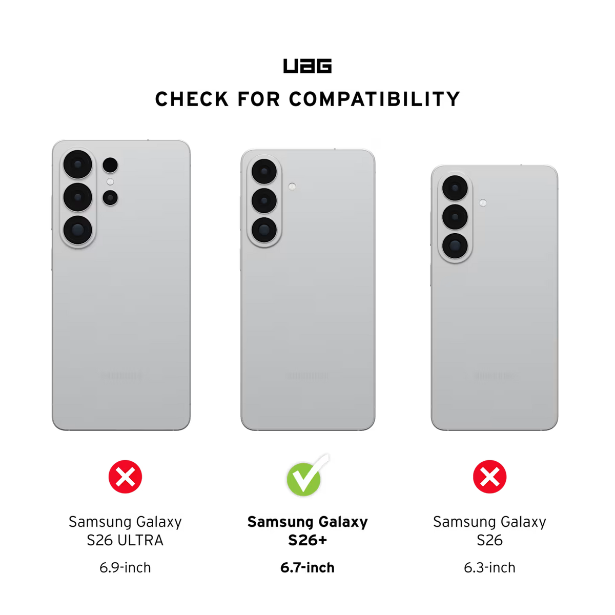 UAG รุ่น Glass Shield - ฟิล์มกระจก Galaxy S26 Plus