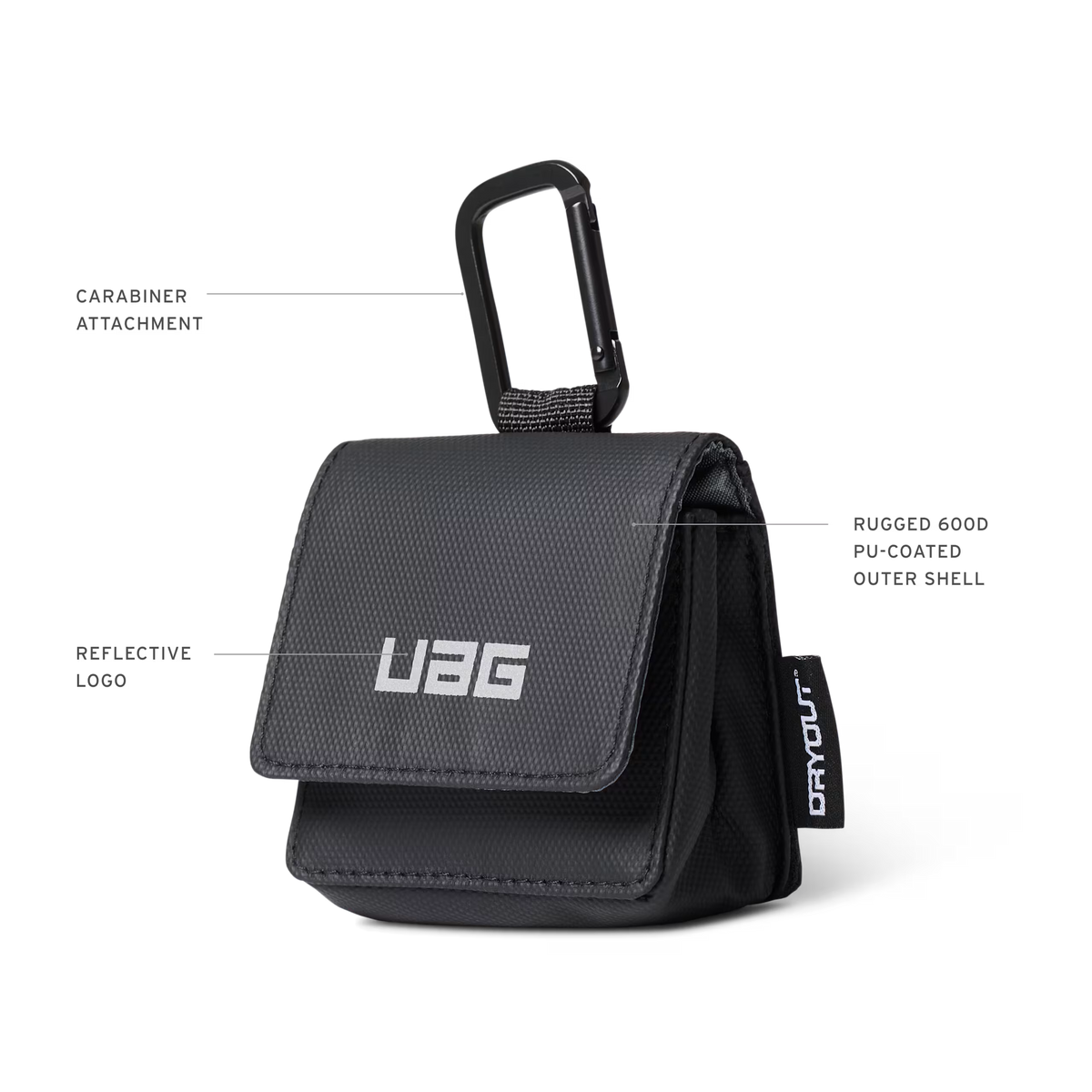 UAG รุ่น DRYOUT® Rescue AirPods Pouch – กระเป๋าดูดความชื้นใส่หูฟัง / AirPods – สี Black