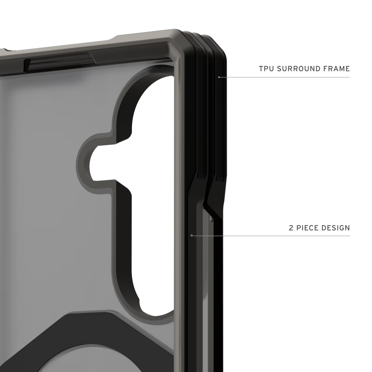 UAG รุ่น Mouve XTE (Magnetic) - เคส Galaxy Z Fold 8 Ultra - สี Ash