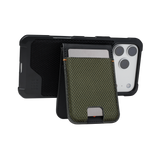UAG รุ่น Metropolis Wallet - ที่เก็บบัตรติดหลังมือถือ - สี Kevlar Element Green