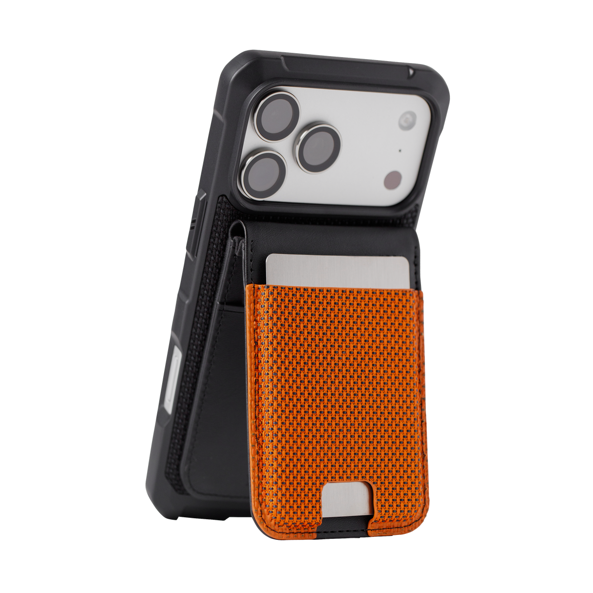 UAG รุ่น Metropolis Wallet - ที่เก็บบัตรติดหลังมือถือ - สี Kevlar Burnt Orange