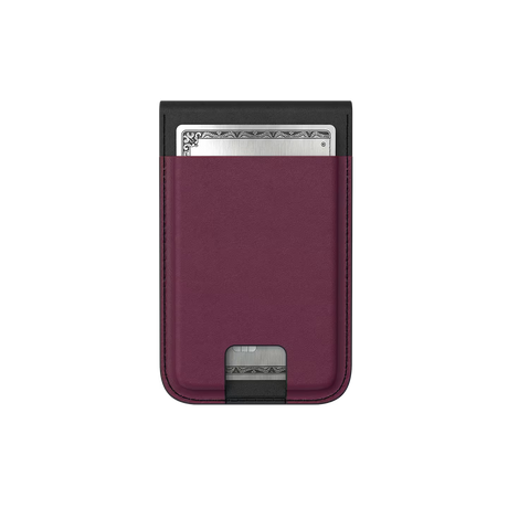 UAG รุ่น Metropolis Wallet - ที่เก็บบัตรติดหลังมือถือ - สี Deep Purple Synth (PU)