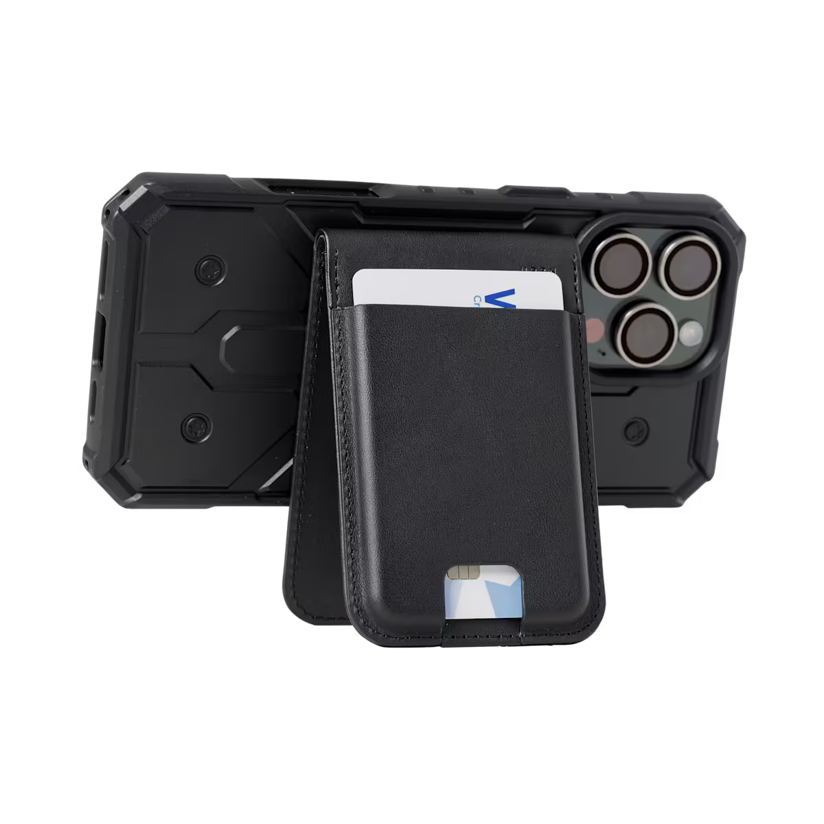 UAG รุ่น Metropolis Wallet - ที่เก็บบัตรติดหลังมือถือ - สี Black