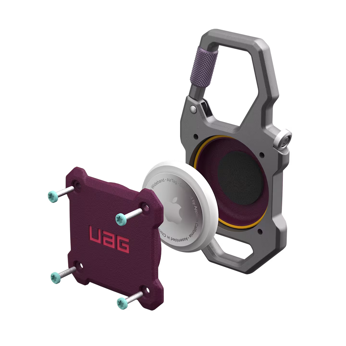 UAG รุ่น Monarch - เคส AirTag - สี Deep Purple Synth