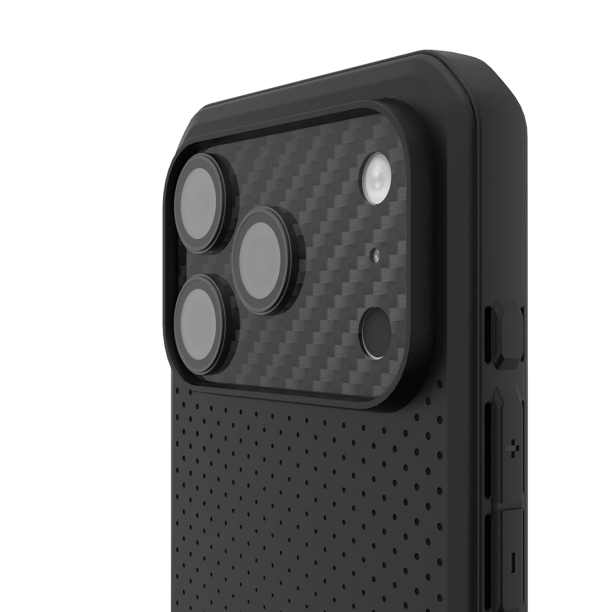 UAG รุ่น Camera Shield – กระจกเลนส์กล้อง iPhone 17 Pro / 18 Pro – สี Carbon Fiber/Black