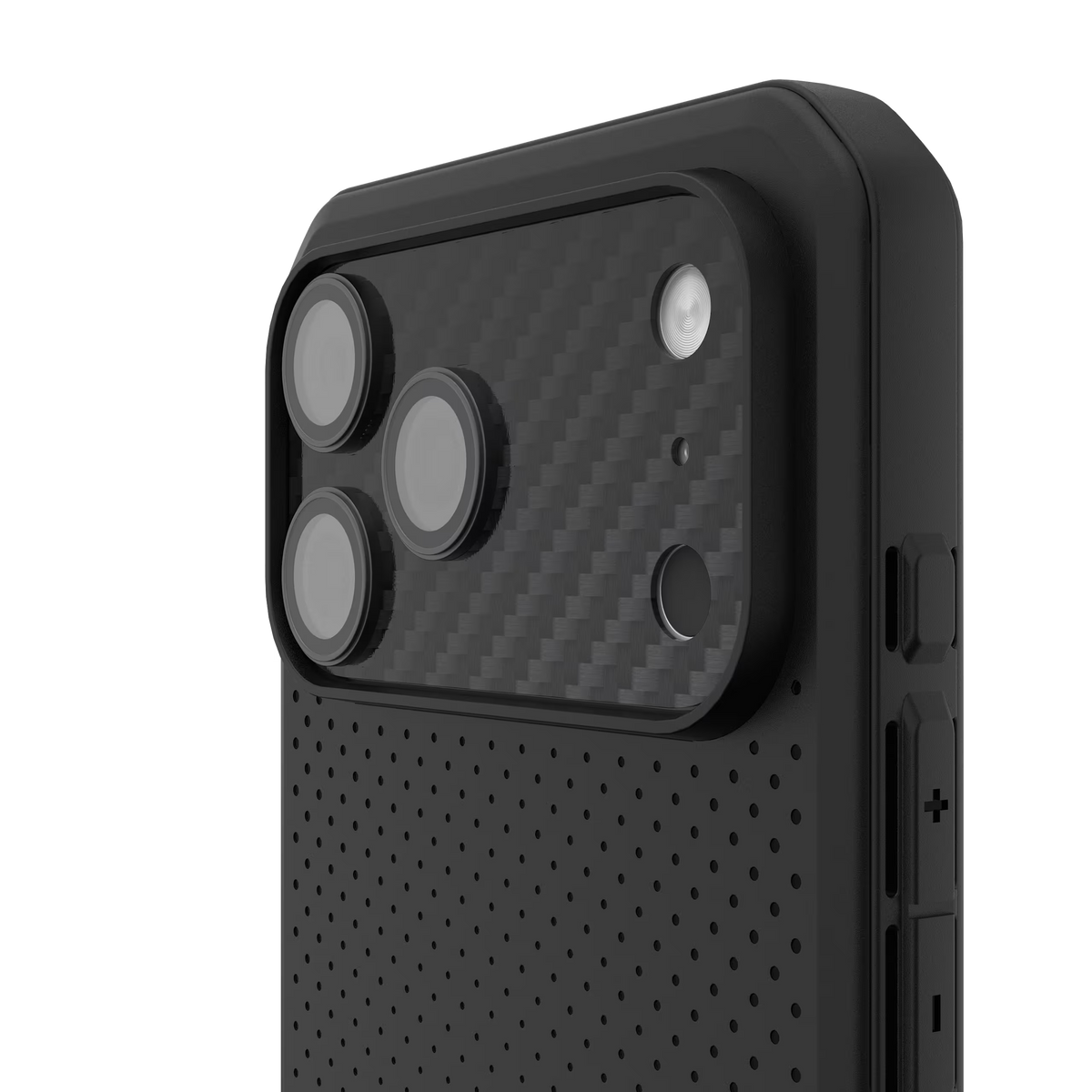 UAG รุ่น Camera Shield - กระจกเลนส์กล้อง iPhone 17 Pro Max / 18 Pro max - สี Carbon Fiber/Black