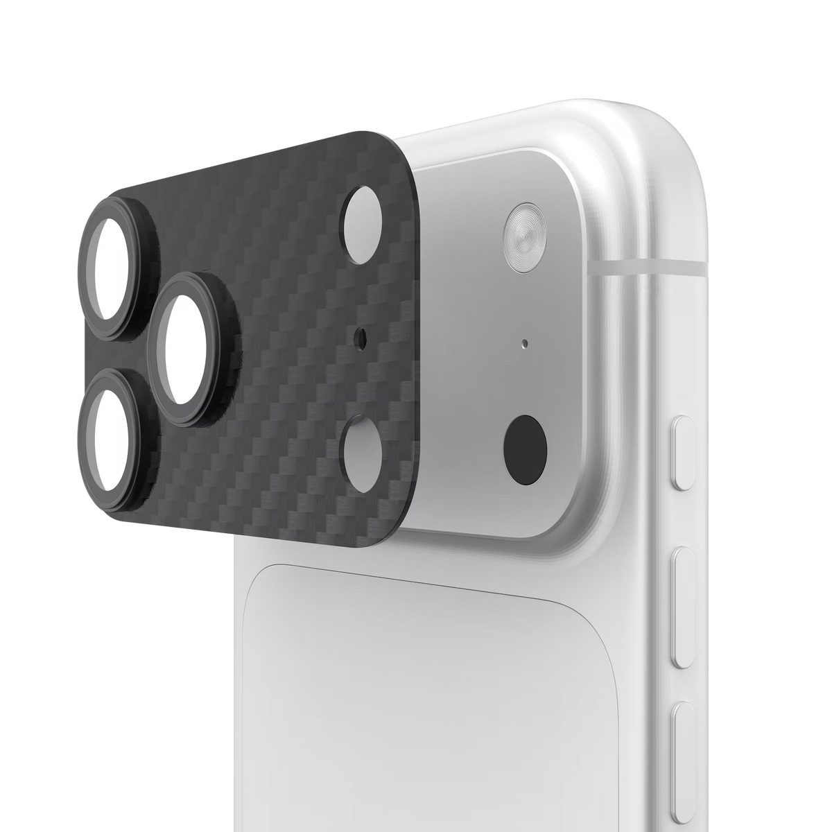 UAG รุ่น Camera Shield - กระจกเลนส์กล้อง iPhone 17 Pro Max / 18 Pro max - สี Carbon Fiber/Black