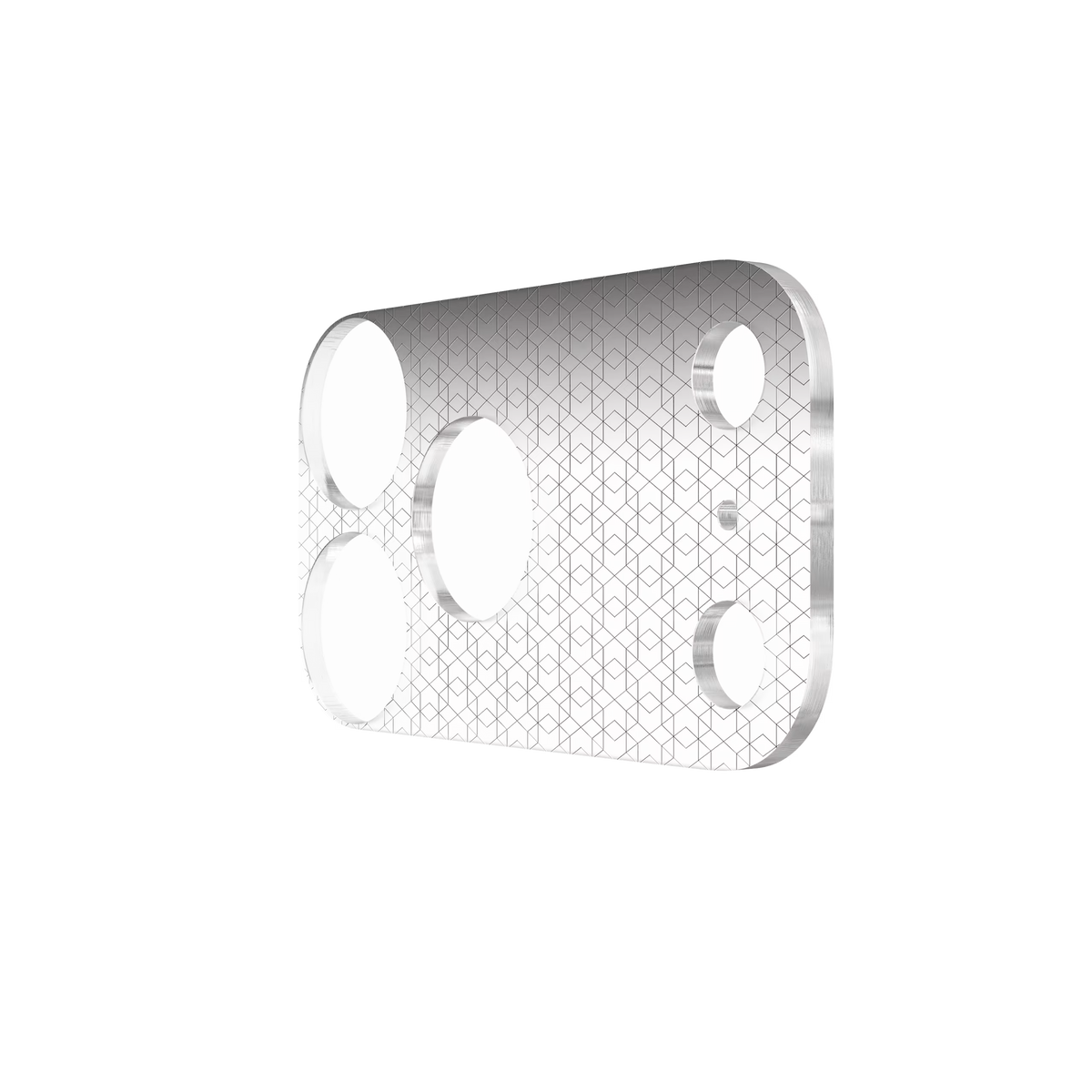 UAG รุ่น Camera Shield – กระจกเลนส์กล้อง iPhone 17 Pro Max / 18 Pro Max – สี Clear/Silver Hex