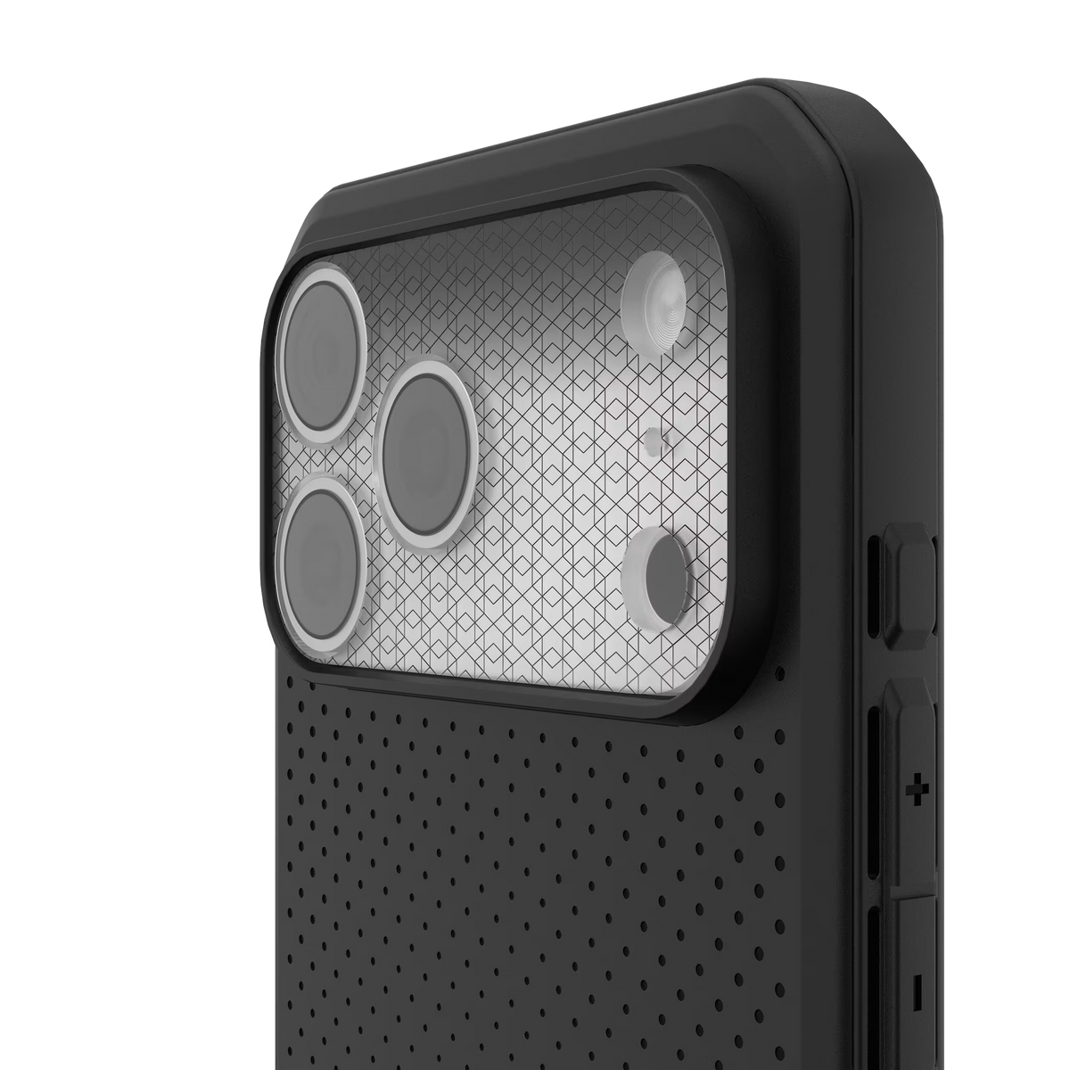 UAG รุ่น Camera Shield – กระจกเลนส์กล้อง iPhone 17 Pro Max / 18 Pro Max – สี Clear/Silver Hex