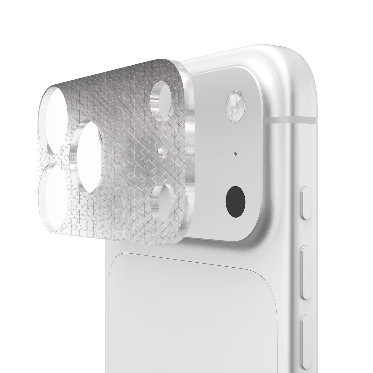 UAG รุ่น Camera Shield – กระจกเลนส์กล้อง iPhone 17 Pro Max / 18 Pro Max – สี Clear/Silver Hex