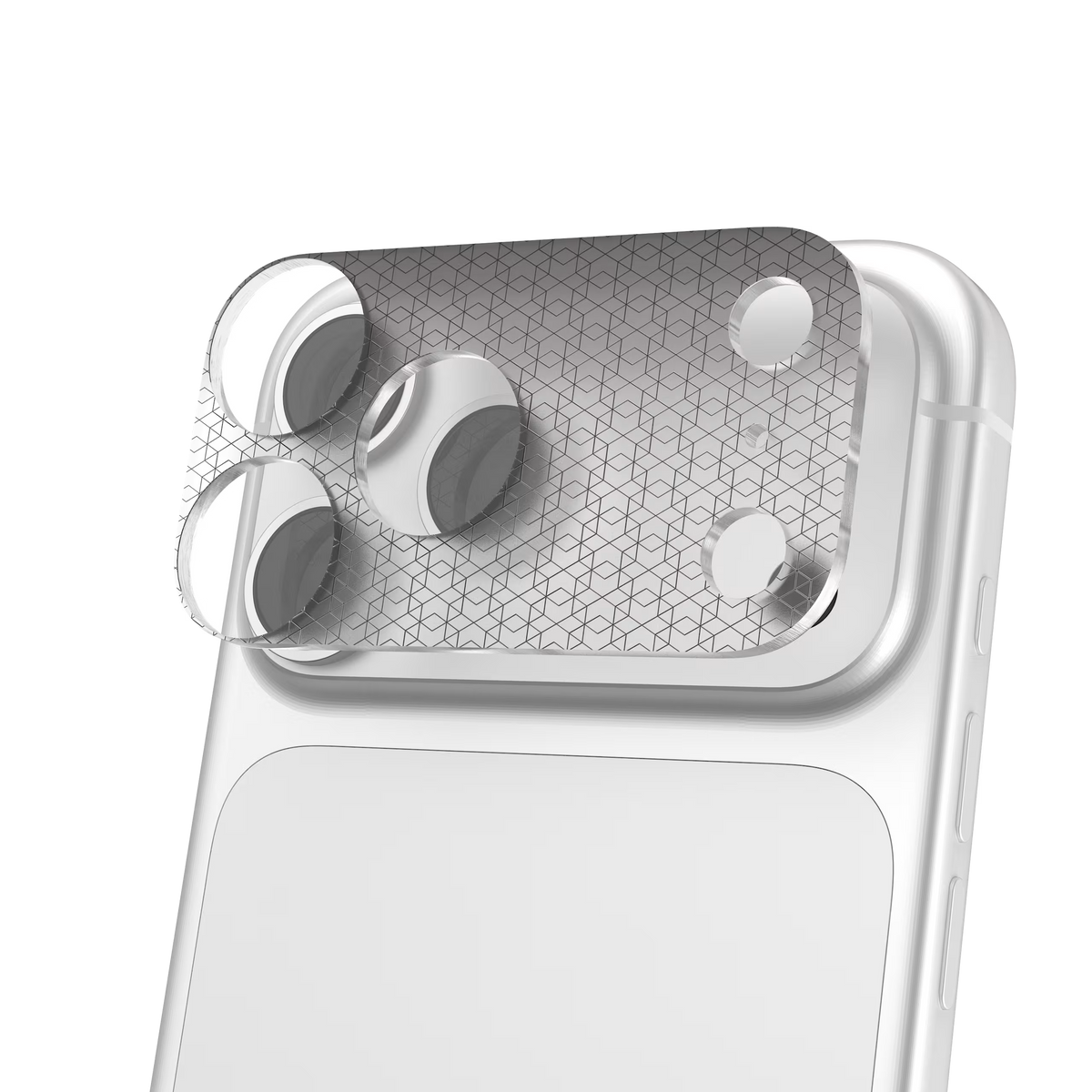 UAG รุ่น Camera Shield – กระจกเลนส์กล้อง iPhone 17 Pro Max / 18 Pro Max – สี Clear/Silver Hex