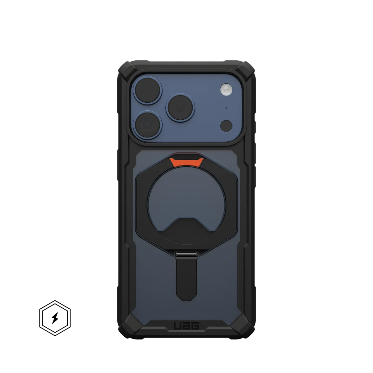 UAG รุ่น Plasma XTE (Magsafe) - เคส iPhone 17 Pro - สี Black/Pop Orange