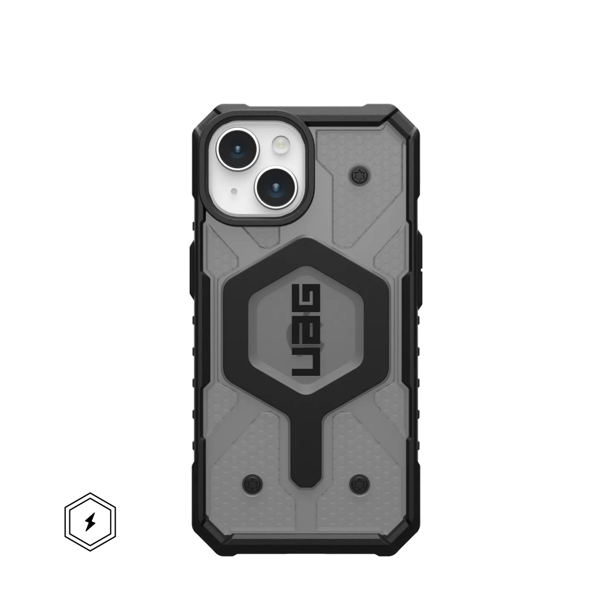 เคส UAG รุ่น Pathfinder Clear MagSafe - iPhone 15 - สี Ash