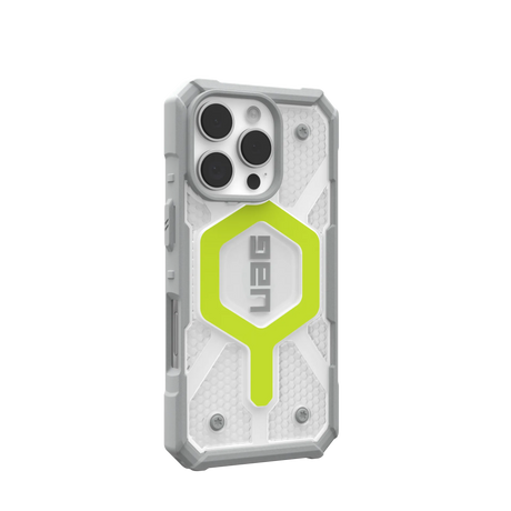 UAG รุ่น Pathfinder Clear Magsafe - เคส iPhone 16 Pro - สี Active Neon