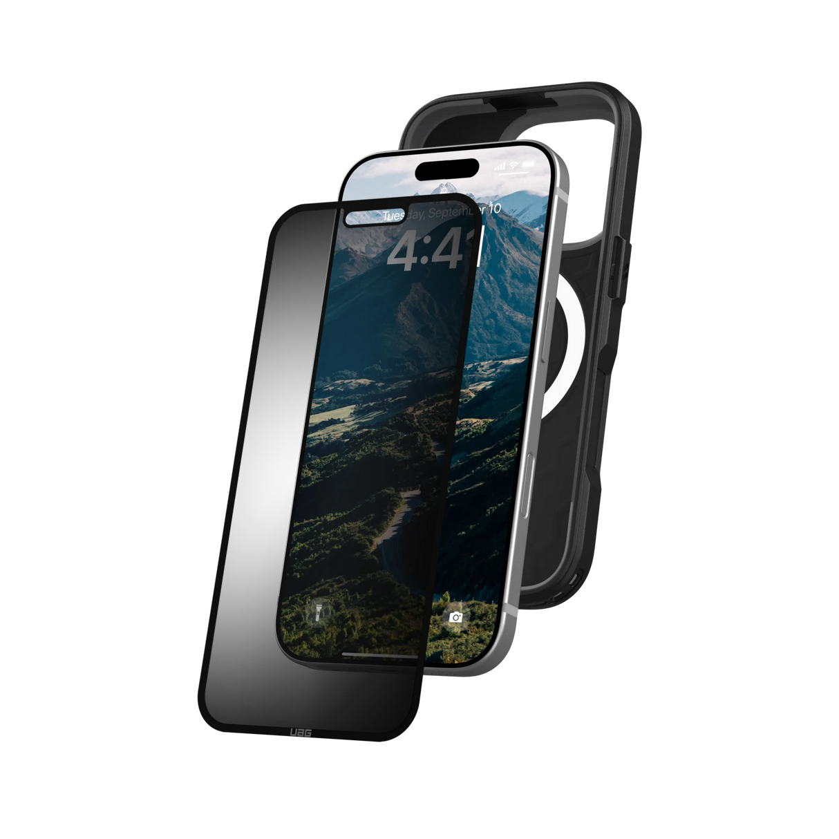 UAG รุ่น Removable Privacy Eco – ฟิล์ม iPhone 16 Pro – สี Clear