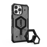 UAG รุ่น Pathfinder Clear Magsafe Bundle - เคส iPhone 16 Pro Max - สี Ash/Black Stand