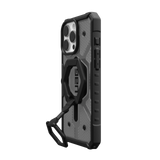UAG รุ่น Pathfinder Clear Magsafe Bundle - เคส iPhone 16 Pro Max - สี Ash/Black Stand