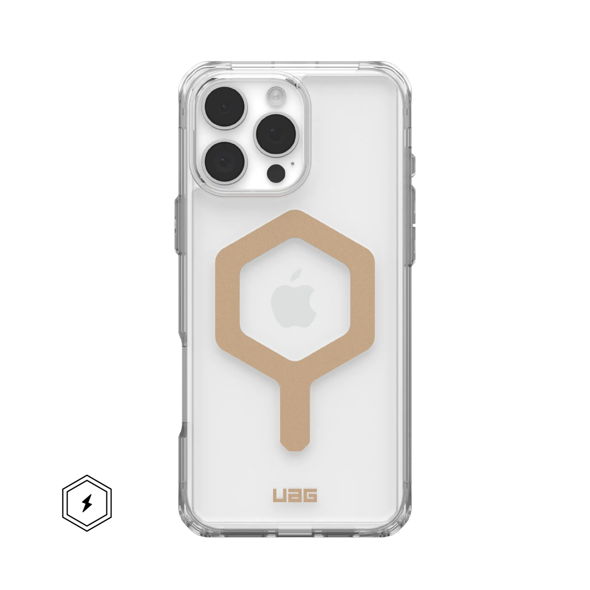 UAG รุ่น Plyo Magsafe – เคส iPhone 16 Pro Max – สี Ice/Gold