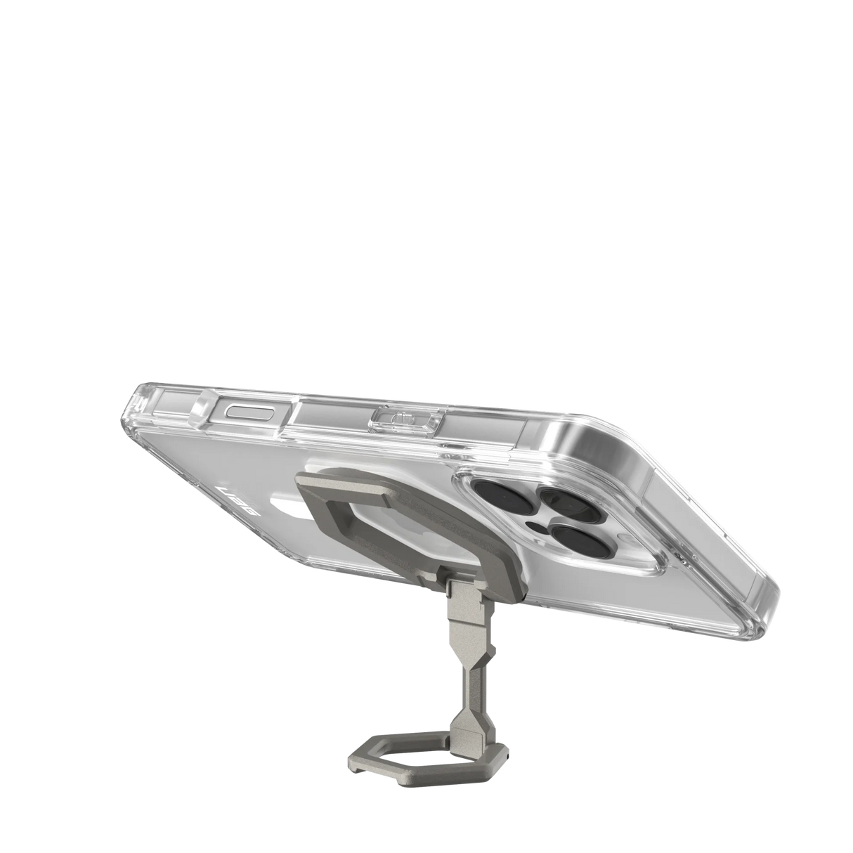 UAG รุ่น Plyo Magsafe Bundel – เคส iPhone 16 Pro Max – สี Ice White/Titanium Stand