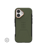 UAG รุ่น Civilian (Magsafe) - เคส iPhone 17 - สี Olive/Orange