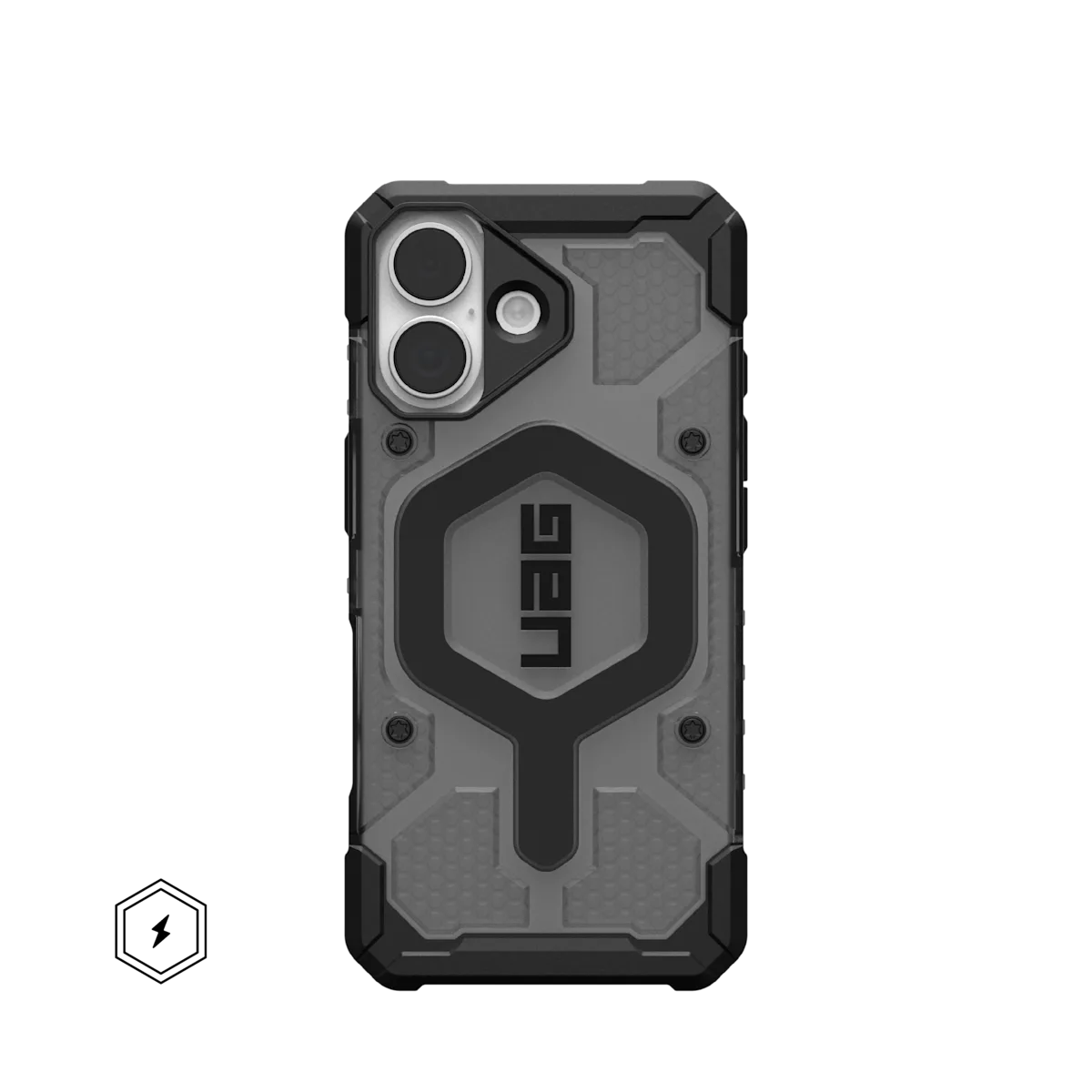 UAG รุ่น Pathfinder Clear (Magsafe) - เคส iPhone 17 - สี Ash/Black