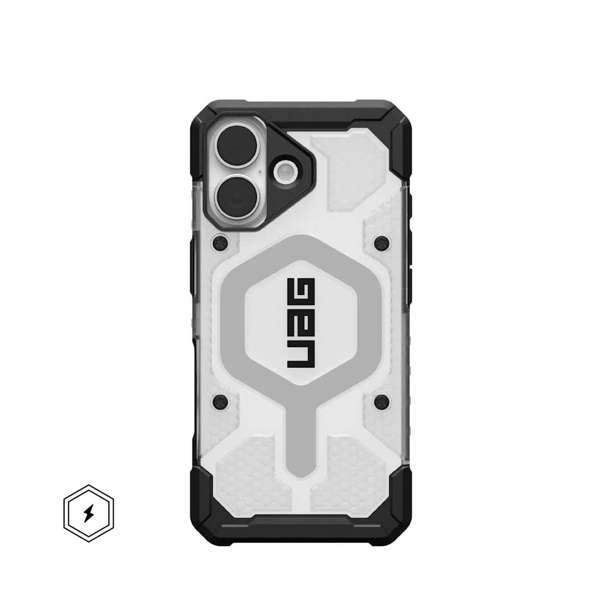 UAG รุ่น Pathfinder Clear (Magsafe) - เคส iPhone 17 - สี Ice/Silver