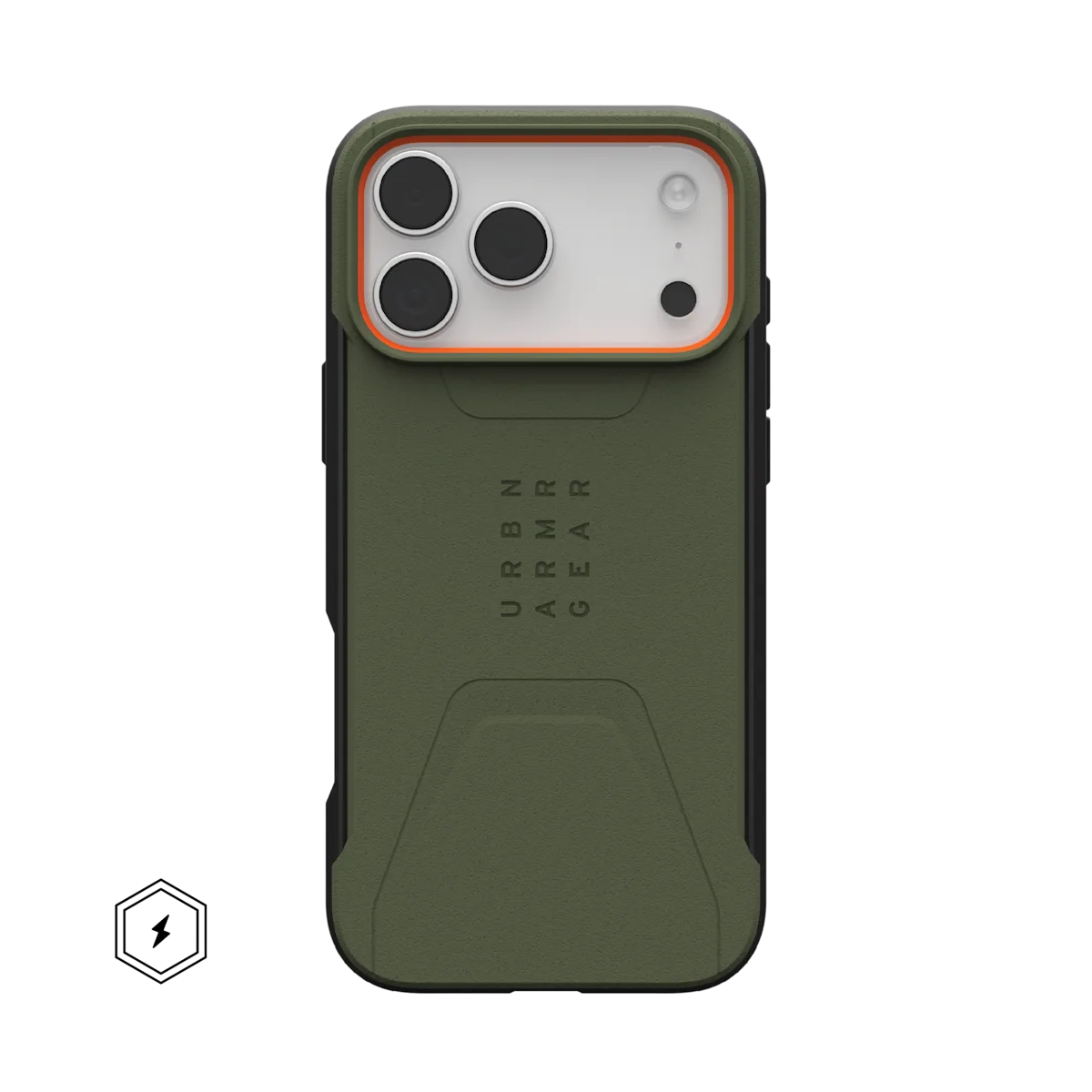 UAG รุ่น Civilian (Magsafe) - เคส iPhone 17 Pro Max - สี Olive/Orange