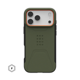 UAG รุ่น Civilian (Magsafe) - เคส iPhone 17 Pro Max - สี Olive/Orange