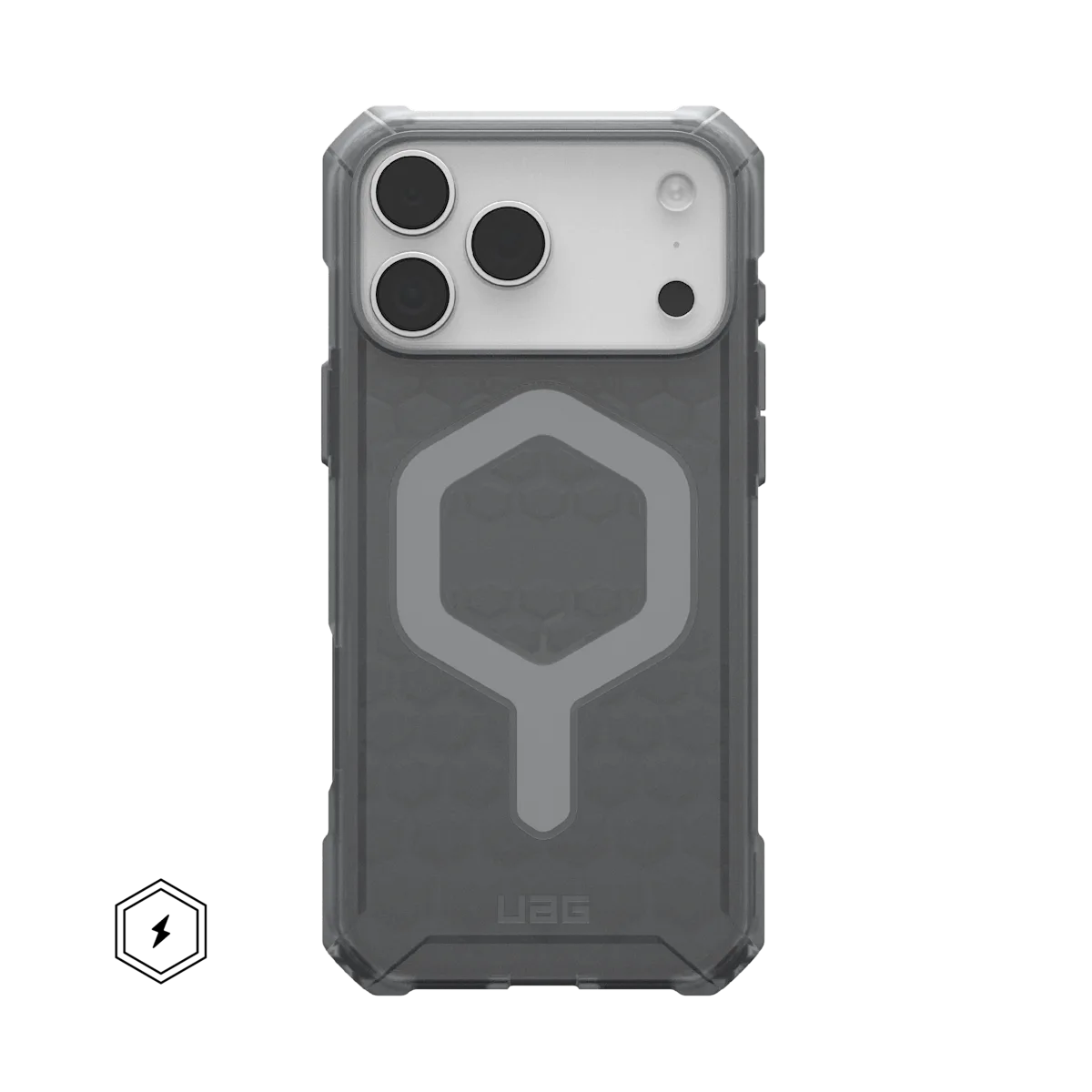UAG รุ่น Essential Armor (MagSafe) – เคส iPhone 17 Pro Max – สี Ash
