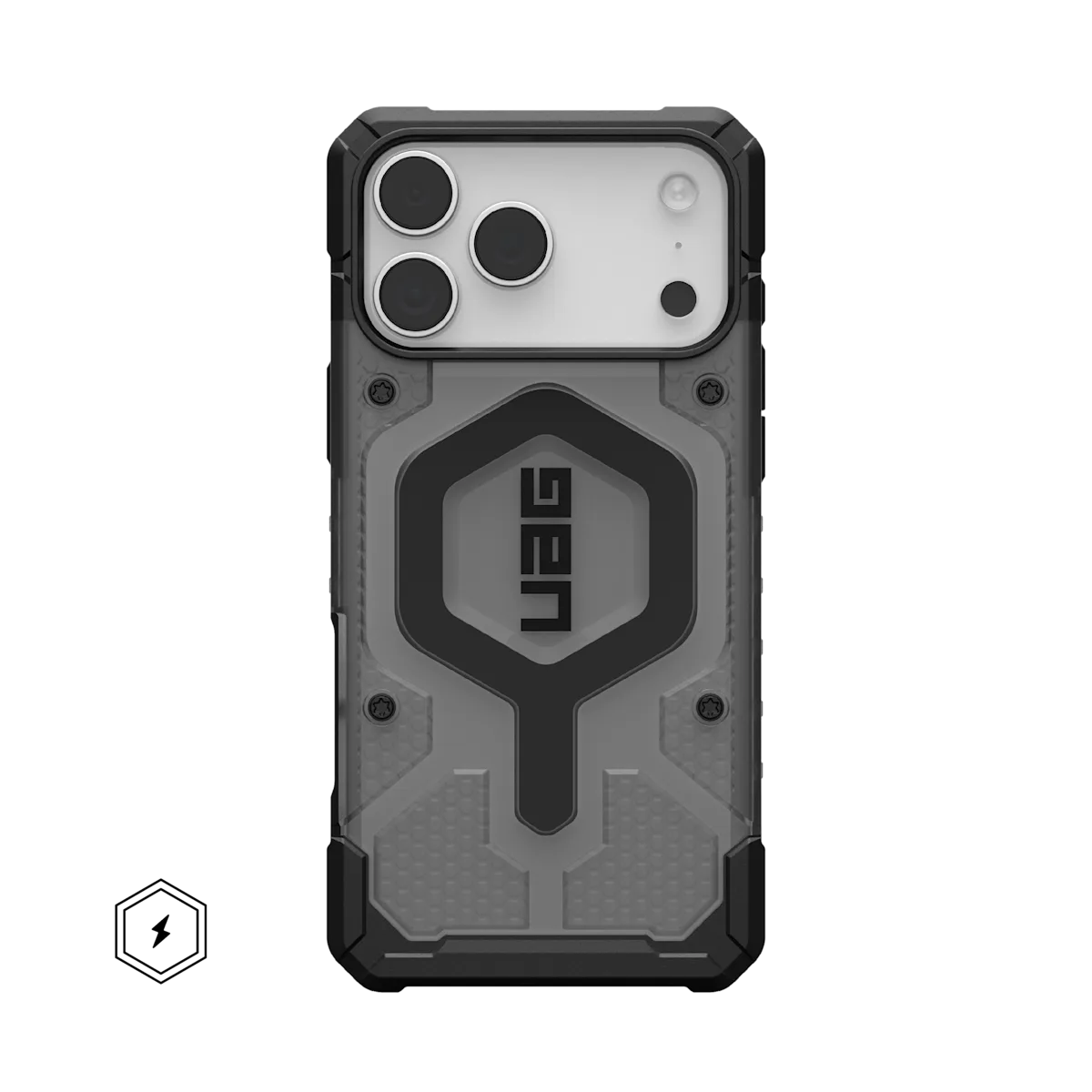 UAG รุ่น Pathfinder Clear (Magsafe) - เคส iPhone 17 Pro Max - สี Ash/Black