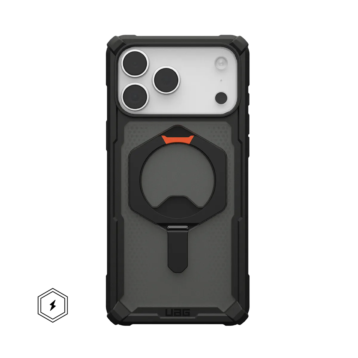 UAG รุ่น Plasma XTE (Magsafe) - เคส iPhone 17 Pro Max - สี Black/Pop Orange