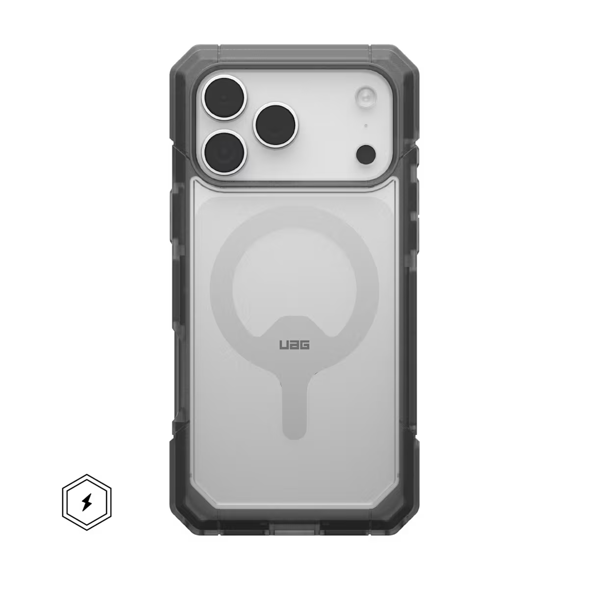 UAG รุ่น Trooper (Magsafe) - เคส iPhone 17 Pro Max - สี Clear/Ash