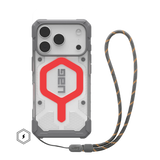 UAG รุ่น Pathfinder Clear (Magsafe) - เคส iPhone 17 Pro - สี Active Lava/Lanyard