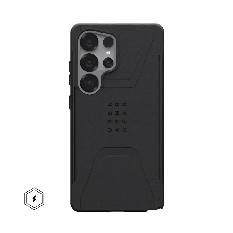 UAG รุ่น Civilian with Magnetic - เคส Galaxy S25 Ultra - สี Black