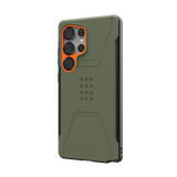 UAG รุ่น Civilian with Magnetic - เคส Galaxy S25 Ultra - สี Olive Drab/Orange