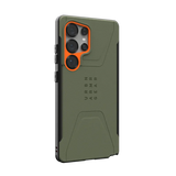 UAG รุ่น Civilian with Magnetic - เคส Galaxy S25 Ultra - สี Olive Drab/Orange