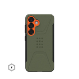 UAG รุ่น Civilian with Magnetic – เคส Galaxy S25 – สี Olive Drab/Orange