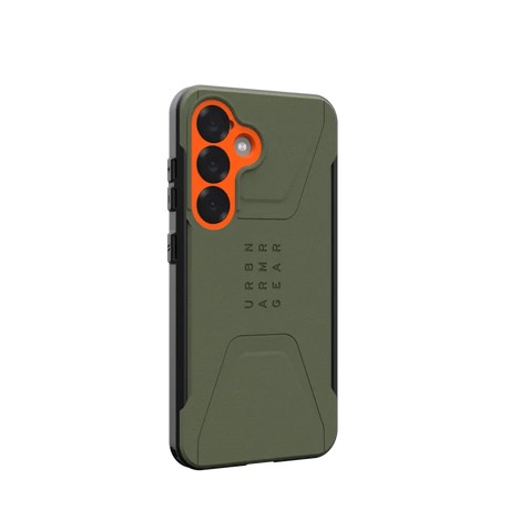 UAG รุ่น Civilian with Magnetic – เคส Galaxy S25 – สี Olive Drab/Orange